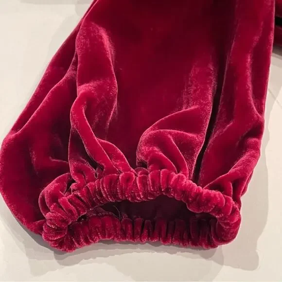 For Love And Lemons Dress Medium Red Velvet Quiet Luxury Designer Event NWT‎ - Picture 5 of 16